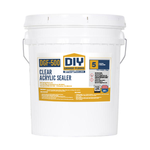 DGF-500 Clear Acrylic Sealer - DIY Garage Floors